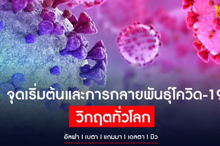 จุดเริ่มต้นและการกลายพันธุ์โควิด-19